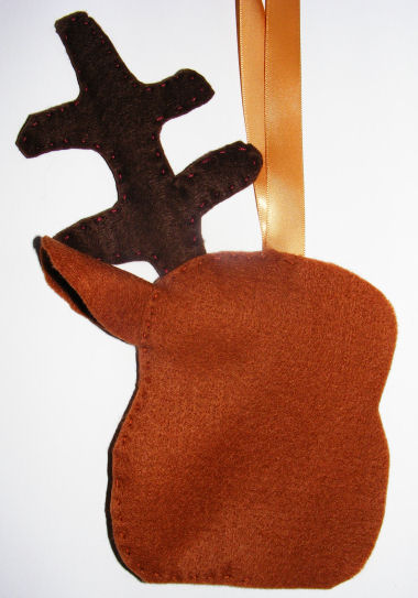 Reindeer softie detail