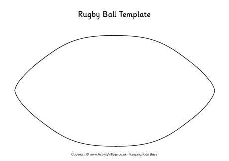 Rugby Ball Template
