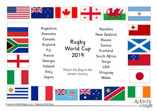 Rugby World Cup 2019 Worksheets