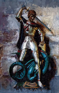 St George slays the dragon