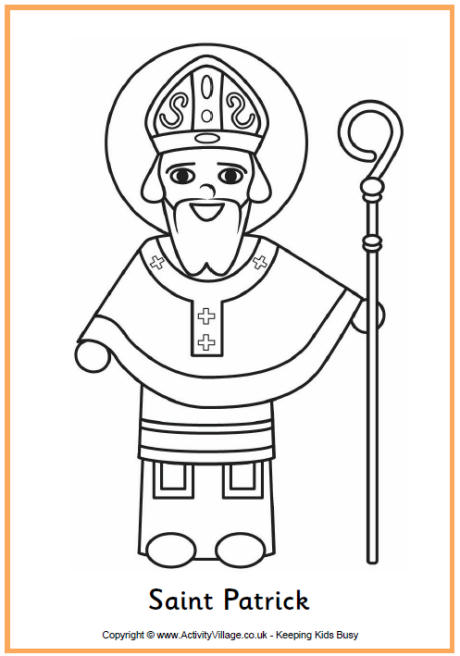 saint patrick coloring pages - photo #24