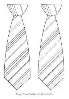 Striped tie template