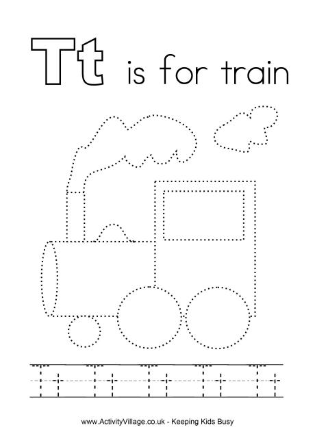 Tracing Alphabet T