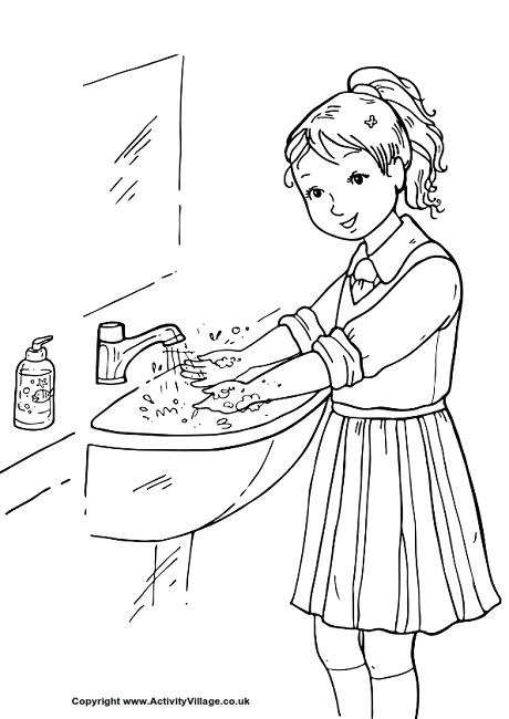 washing coloring pages - photo #18