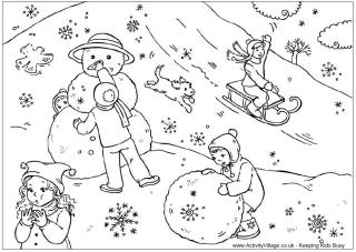 Snowflake Colouring Pages