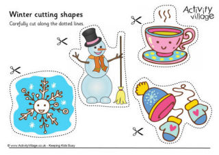 Winter Scissor Activities