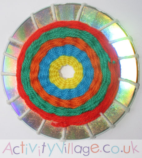 Woven CD Mandala