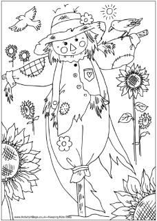 Autumn Colouring Pages