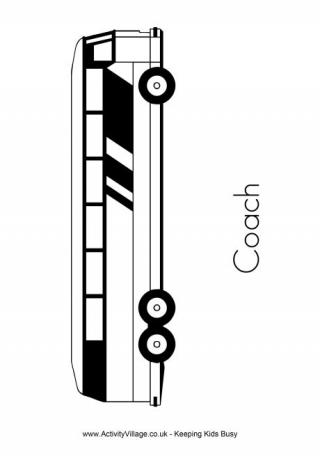 Coach Colouring Page