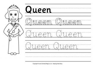 Queen Elizabeth Worksheet