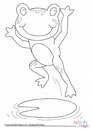 Frog Colouring Pages