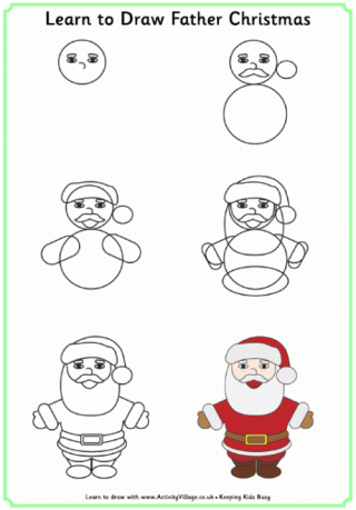 Dear Santa Drawing Template