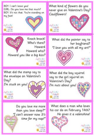 ... printable valentine s day bookmarks complete with valentines jokes