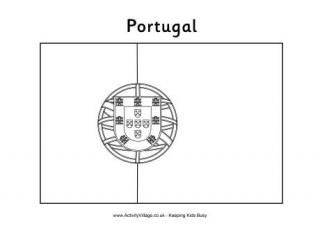 Portugal Coloring Pages Portugal Flag Printables Portuguese Flag Colouring