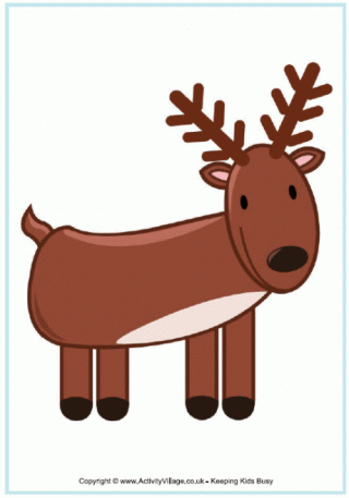 Reindeer Template To Print