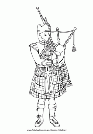 St Andrew's Day Colouring Pages