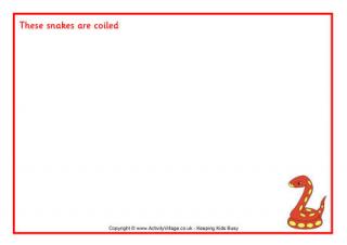 snake writing paper snake writing paper
