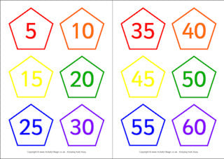 Skip Counting Cards