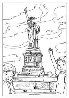 US Colouring Pages