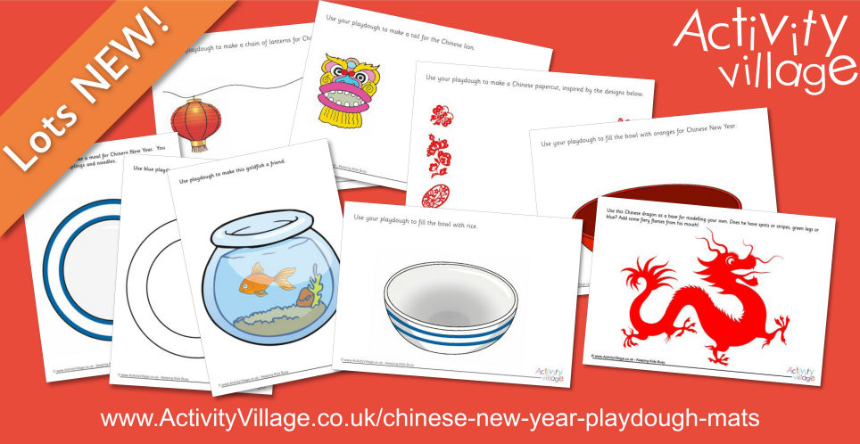10 Fabulous New Playdough Mats for Chinese New Year