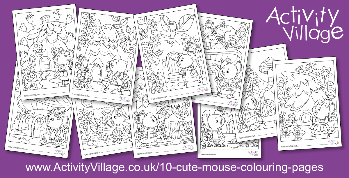 10 New Cute Mouse Colouring Pages to Print... 10 New Cute Mouse Colouring Pages to Print...