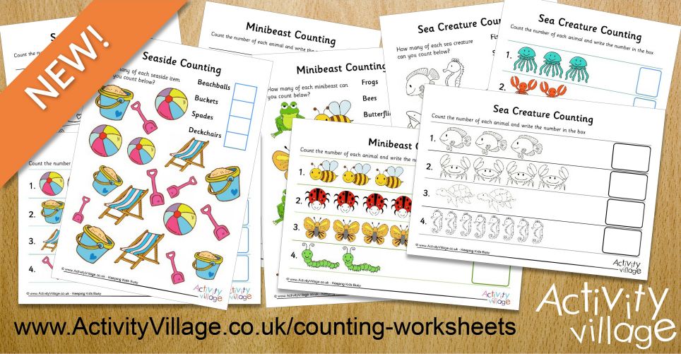 123 - Get the Kids Counting with These New Counting Worksheets