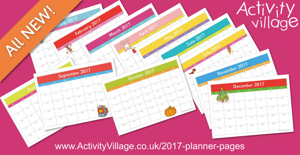 2017 Planner Pages Just Added to the Shop 2017 Planner Pages Just Added to the Shop