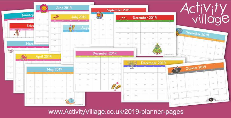 Our Planner Pages for 2019 Our Planner Pages for 2019