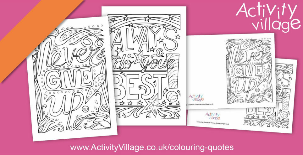 2 New Colouring Quote Designs to Enjoy
