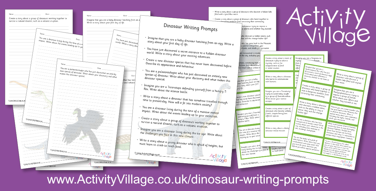 30 Fun and Creative Dinosaur Themed Writing Prompts