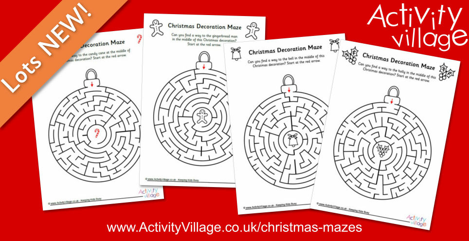 4 New Christmas Mazes to Add to Our Collection 4 New Christmas Mazes to Add to Our Collection