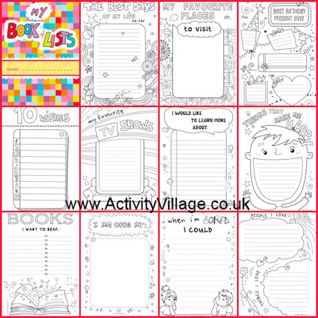 My Book of Lists - It's the Fun Way to Journal! My Book of Lists - It's the Fun Way to Journal!