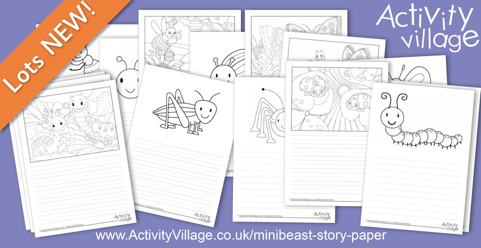 A Big Bundle of New Minibeast Story Paper