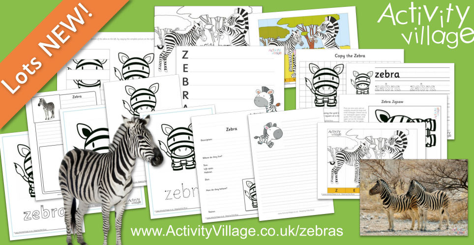 A Bumper Bundle of Zebra Printables Just Added!