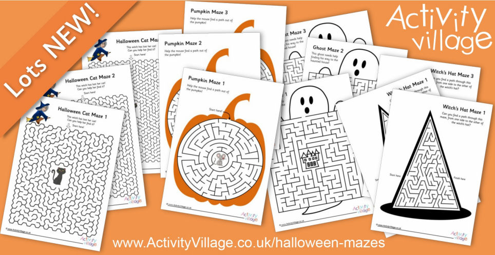 A Bundle of Tricky Mazes for Halloween