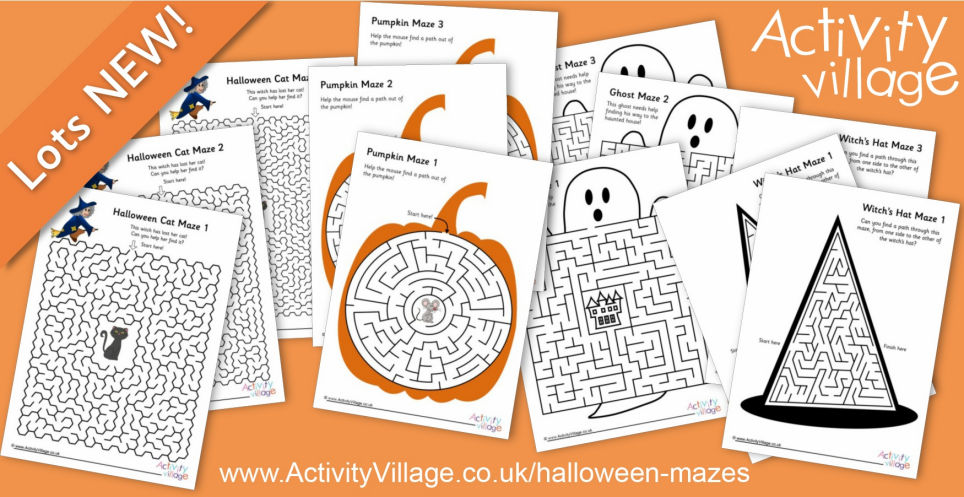 A Bundle of Tricky Mazes for Halloween A Bundle of Tricky Mazes for Halloween