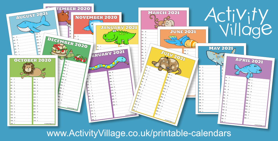 A Fun New Animal Calendar for School Year 2020-2021 A Fun New Animal Calendar for School Year 2020-2021