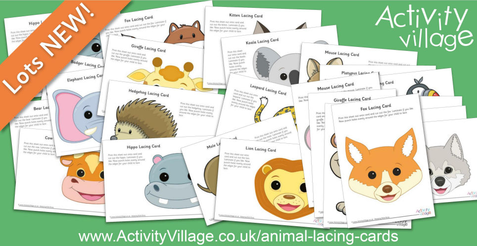 A Huge New Collection of Animal Lacing Cards! A Huge New Collection of Animal Lacing Cards!