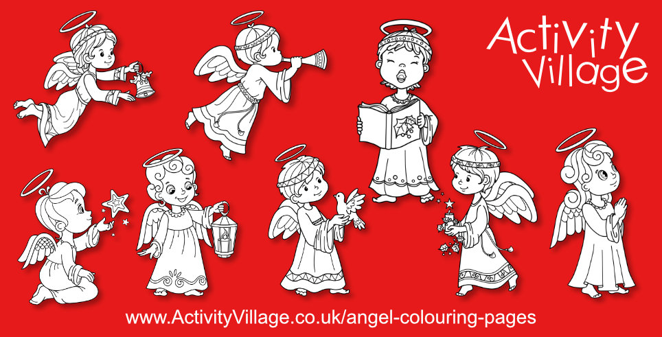 A Host of Angels to Colour!