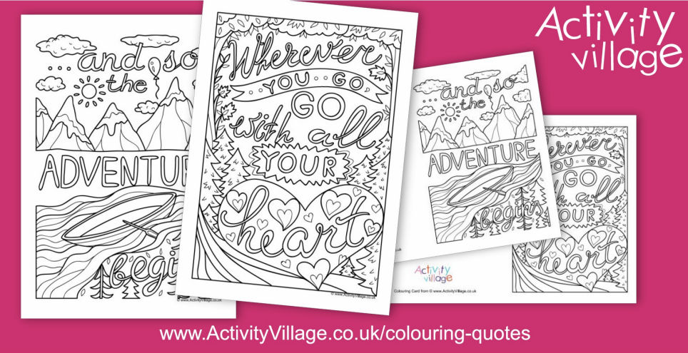 A Travel Theme For Our Colouring Quotes This Week... A Travel Theme For Our Colouring Quotes This Week...