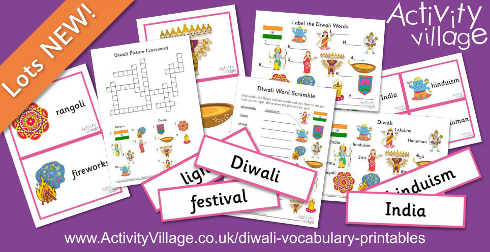 A Useful Set of Diwali Vocabulary Printables A Useful Set of Diwali Vocabulary Printables