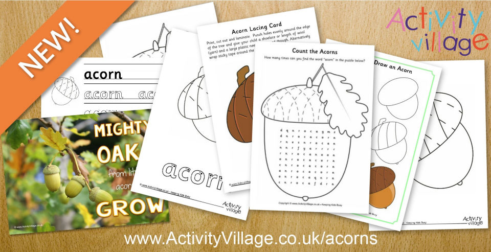 Acorns for Autumn!