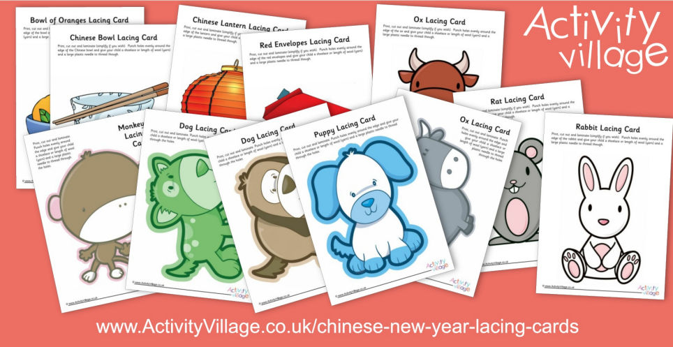 Adding To Our Chinese New Year Lacing Cards Collection Adding To Our Chinese New Year Lacing Cards Collection