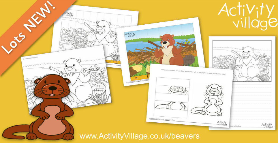 Adding to our Collection of Beaver Printables