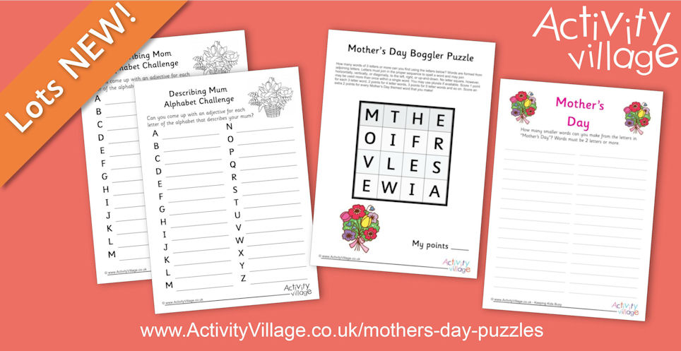 Adding to Our Collection of Mother's Day Puzzles