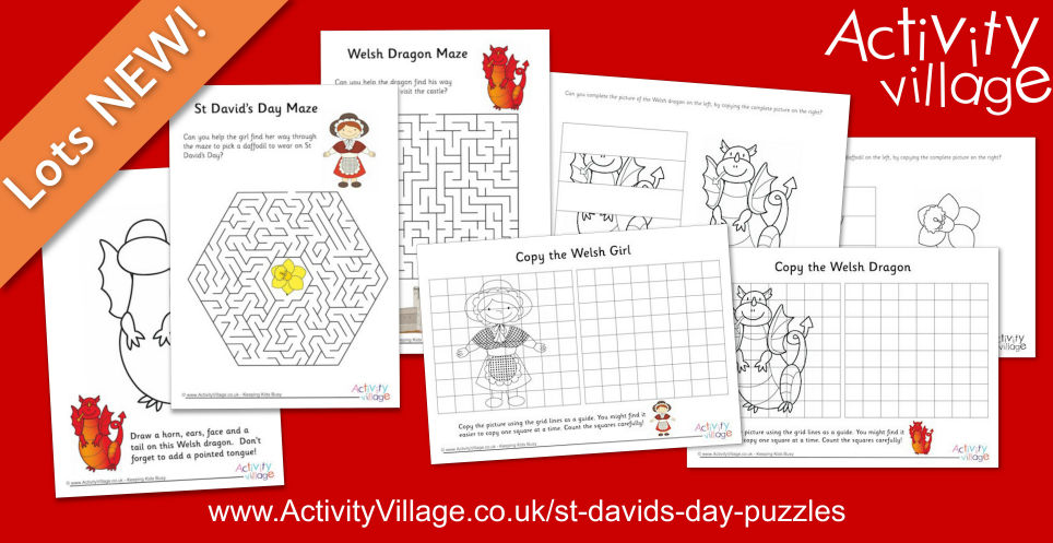Adding to our Collection of St David's Day Puzzles Adding to our Collection of St David's Day Puzzles
