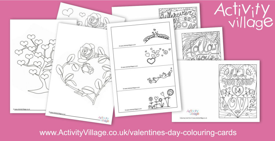 Adding To Our Collection of Valentine's Day Colouring Cards and Valentine's Day Colouring Pages