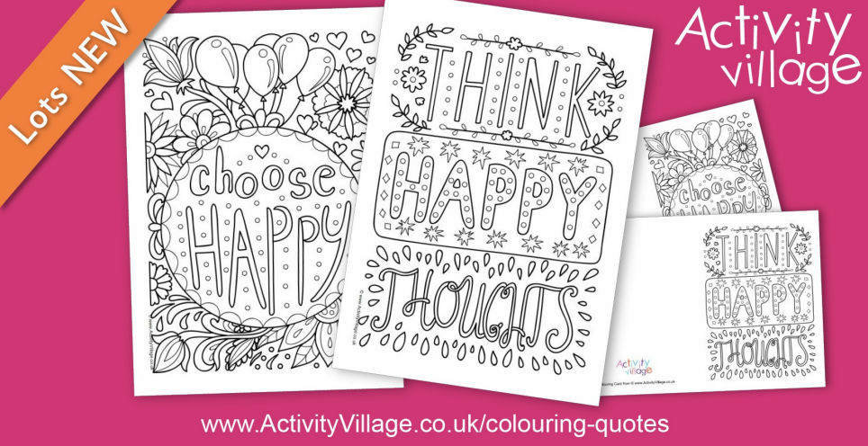 Adding to Our Colouring Quotes with 2 Happy Pages Adding to Our Colouring Quotes with 2 Happy Pages