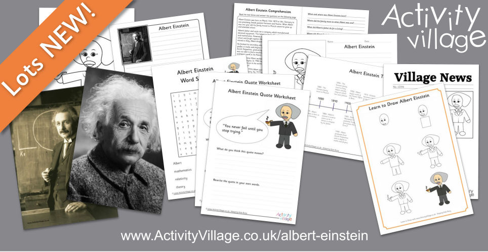 Adding to our Famous People Collection with New Albert Einstein Resources