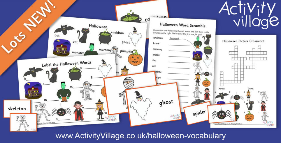 Adding to our Halloween Vocabulary Printables Adding to our Halloween Vocabulary Printables